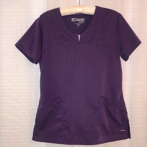 Grey’s Anatomy M Deep Purple Plum Scrub Top